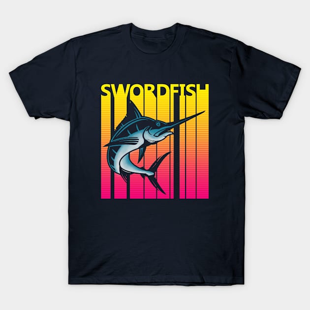 Funny Fishing Gift Swordfish T-Shirt by GWENT